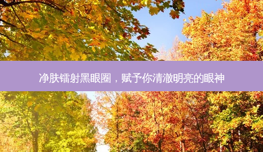 净肤镭射黑眼圈,赋予你清澈明亮的眼神-第1张图片-吾爱整形网 净肤镭射黑眼圈,赋予你清澈明亮的眼神-第1张图片-吾爱整形网