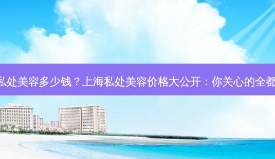 上海私处美容多少钱?上海私处美容价格大公开:你关心的全都在这!-第1张图片-吾爱整形网 上海私处美容多少钱?上海私处美容价格大公开:你关心的全都在这!-第1张图片-吾爱整形网