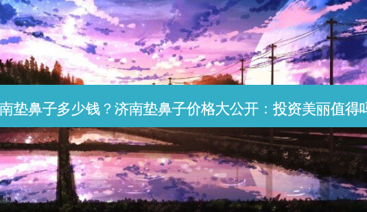 济南垫鼻子多少钱?济南垫鼻子价格大公开:投资美丽值得吗?-第1张图片-吾爱整形网 济南垫鼻子多少钱?济南垫鼻子价格大公开:投资美丽值得吗?-第1张图片-吾爱整形网