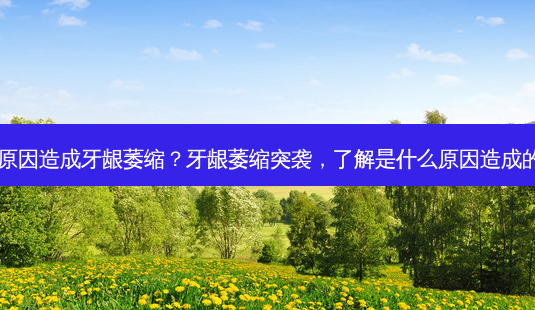 什么原因造成牙龈萎缩?牙龈萎缩突袭,了解是什么原因造成的吗?-第1张图片-吾爱整形网 什么原因造成牙龈萎缩?牙龈萎缩突袭,了解是什么原因造成的吗?-第1张图片-吾爱整形网