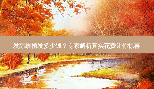 发际线植发多少钱?专家解析真实花费让你惊喜-第1张图片-吾爱整形网 发际线植发多少钱?专家解析真实花费让你惊喜-第1张图片-吾爱整形网