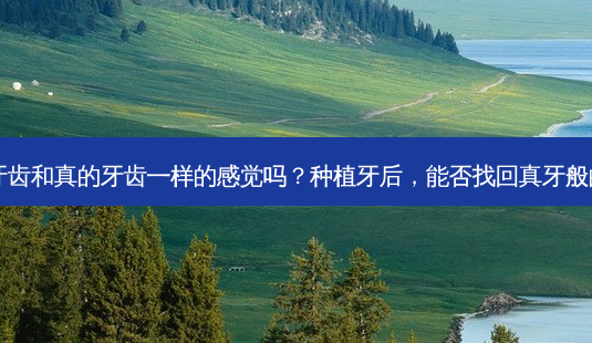 种植的牙齿和真的牙齿一样的感觉吗?种植牙后,能否找回真牙般的感觉?-第1张图片-吾爱整形网 种植的牙齿和真的牙齿一样的感觉吗?种植牙后,能否找回真牙般的感觉?-第1张图片-吾爱整形网