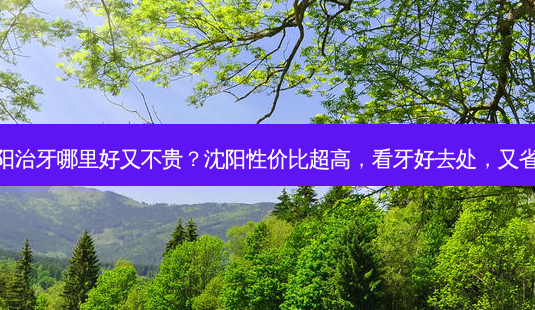 沈阳治牙哪里好又不贵?沈阳性价比超高,看牙好去处,又省钱-第1张图片-吾爱整形网 沈阳治牙哪里好又不贵?沈阳性价比超高,看牙好去处,又省钱-第1张图片-吾爱整形网