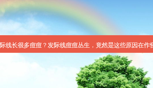 发际线长很多痘痘？发际线痘痘丛生，竟然是这些原因在作怪！-第1张图片-吾爱整形网