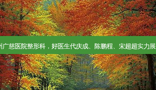 温州广慈医院整形科,好医生代庆成、陈鹏程、宋超超实力展示!-第1张图片-吾爱整形网 温州广慈医院整形科,好医生代庆成、陈鹏程、宋超超实力展示!-第1张图片-吾爱整形网