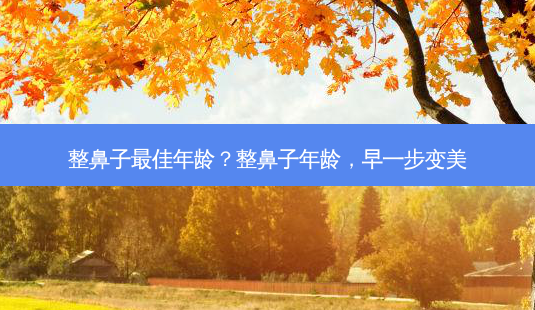 整鼻子佳年龄?整鼻子年龄,早一步变美-第1张图片-吾爱整形网 整鼻子佳年龄?整鼻子年龄,早一步变美-第1张图片-吾爱整形网