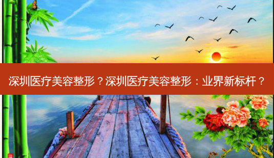 深圳医疗美容整形?深圳医疗美容整形:业界新标杆?-第1张图片-吾爱整形网 深圳医疗美容整形?深圳医疗美容整形:业界新标杆?-第1张图片-吾爱整形网