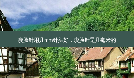 瘦脸针用几mm针头好,瘦脸针是几毫米的-第1张图片-吾爱整形网 瘦脸针用几mm针头好,瘦脸针是几毫米的-第1张图片-吾爱整形网