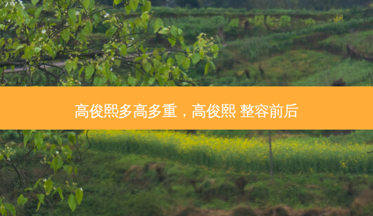 高俊熙多高多重,高俊熙 整容前后-第1张图片-吾爱整形网 高俊熙多高多重,高俊熙 整容前后-第1张图片-吾爱整形网