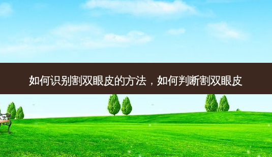 如何识别割双眼皮的方法,如何判断割双眼皮-第1张图片-吾爱整形网 如何识别割双眼皮的方法,如何判断割双眼皮-第1张图片-吾爱整形网