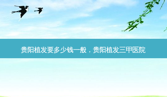 贵阳植发要多少钱一般,贵阳植发三甲医院-第1张图片-吾爱整形网 贵阳植发要多少钱一般,贵阳植发三甲医院-第1张图片-吾爱整形网