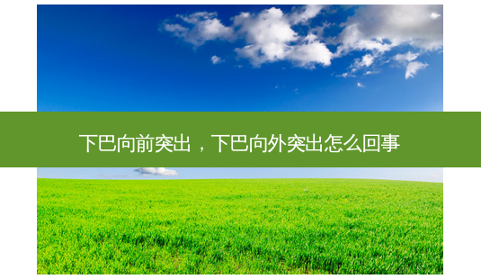 下巴向前突出,下巴向外突出怎么回事-第1张图片-吾爱整形网 下巴向前突出,下巴向外突出怎么回事-第1张图片-吾爱整形网