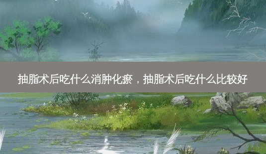 抽脂术后吃什么消肿化瘀,抽脂术后吃什么比较好-第1张图片-吾爱整形网 抽脂术后吃什么消肿化瘀,抽脂术后吃什么比较好-第1张图片-吾爱整形网