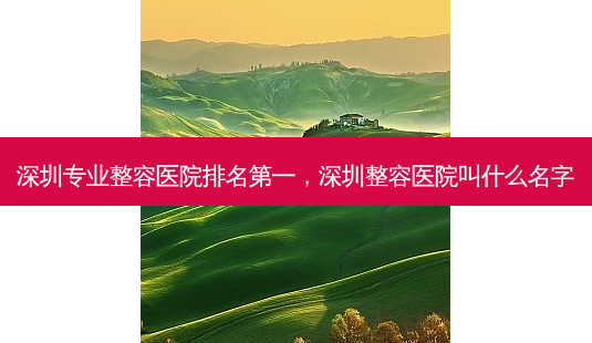 深圳专业整容医院排名第一,深圳整容医院叫什么名字-第1张图片-吾爱整形网 深圳专业整容医院排名第一,深圳整容医院叫什么名字-第1张图片-吾爱整形网