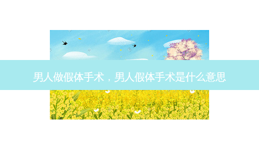 男人做假体手术,男人假体手术是什么意思-第1张图片-吾爱整形网 男人做假体手术,男人假体手术是什么意思-第1张图片-吾爱整形网