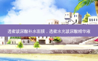 透蜜玻尿酸补水面膜，透蜜水光玻尿酸精华液