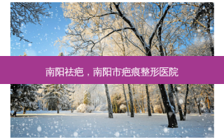 南阳祛疤，南阳市疤痕整形医院