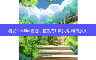 植发fue和fut差别，植发有用吗可以维持多久