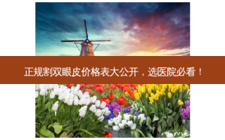 正规割双眼皮价格表大公开，选医院必看！