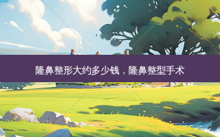 隆鼻整形大约多少钱，隆鼻整型手术