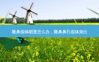 隆鼻假体明显怎么办，隆鼻鼻孔假体突出