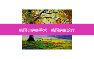 韩国去疤痕手术，韩国疤痕治疗