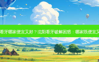 沈阳看牙哪家便宜又好？沈阳看牙破解困惑：哪家既便宜又好？