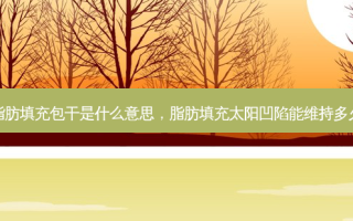 脂肪填充包干是什么意思，脂肪填充太阳凹陷能维持多久