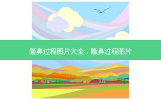 隆鼻过程图片大全，隆鼻过程图片