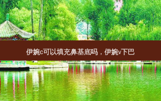 伊婉c可以填充鼻基底吗，伊婉v下巴