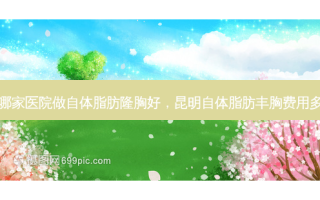 昆明哪家医院做自体脂肪隆胸好，昆明自体脂肪丰胸费用多少钱