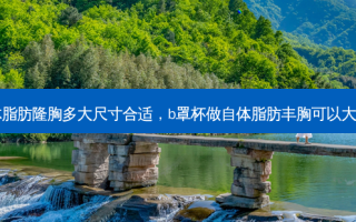 自体脂肪隆胸多大尺寸合适，b罩杯做自体脂肪丰胸可以大多少