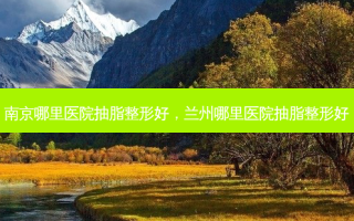 南京哪里医院抽脂整形好，兰州哪里医院抽脂整形好