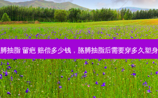 胳膊抽脂 留疤 赔偿多少钱，胳膊抽脂后需要穿多久塑身衣
