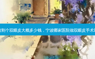 宁波割个双眼皮大概多少钱，宁波哪家医院做双眼皮手术最好