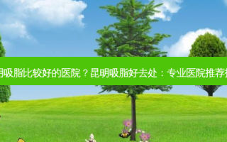 昆明吸脂比较好的医院？昆明吸脂好去处：专业医院推荐指南