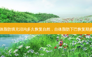 自体脂肪填充泪沟多久恢复自然，自体脂肪下巴恢复期多久