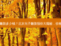 北京做光子嫩肤多少钱？北京光子嫩肤报价大揭秘，价格亲民到尖叫