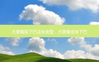 大饼脸双下巴适合发型，大饼脸没有下巴