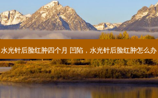 水光针后脸红肿四个月 凹陷，水光针后脸红肿怎么办