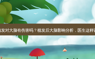 植发对大脑有伤害吗？植发后大脑影响分析，医生这样说
