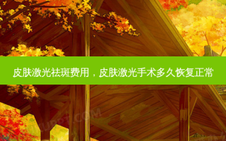 皮肤激光祛斑费用，皮肤激光手术多久恢复正常