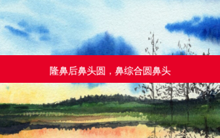 隆鼻后鼻头圆，鼻综合圆鼻头