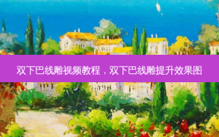 双下巴线雕视频教程，双下巴线雕提升效果图