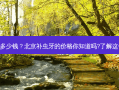 北京补虫牙多少钱？北京补虫牙的价格你知道吗?了解这一决定因子!