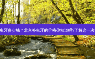 北京补虫牙多少钱？北京补虫牙的价格你知道吗?了解这一决定因子!
